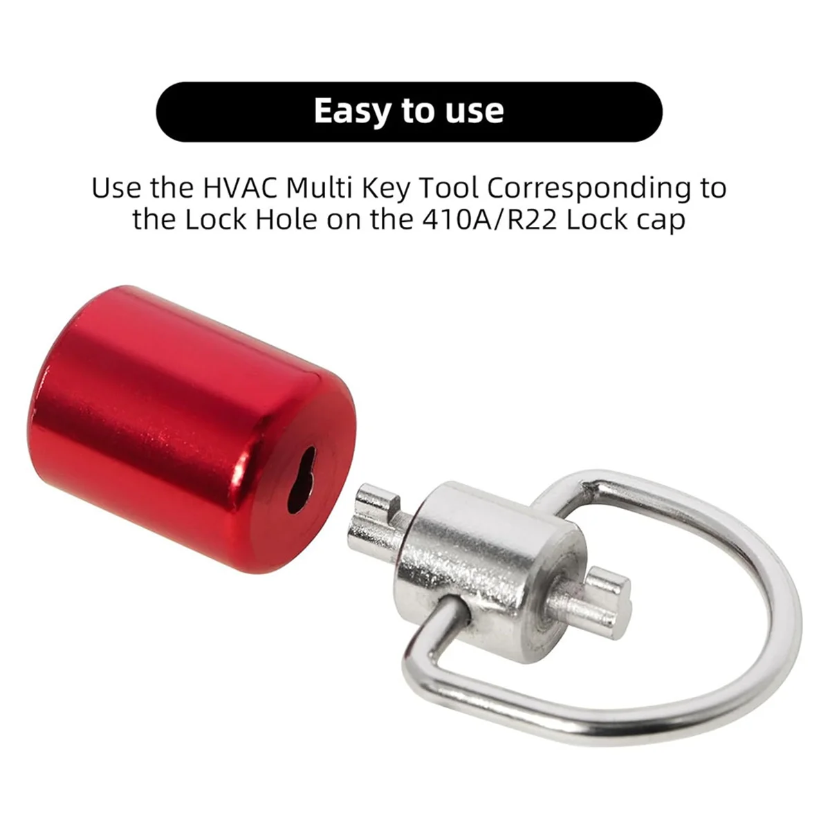 Tutup Tamper HVAC Tutup Tamper HVAC 1/4 inci, Tutup Pengunci Flare Pria, Aman Dijaga Anda