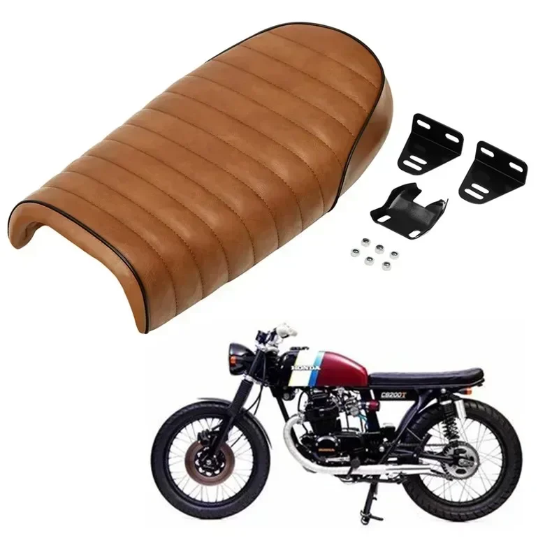 

Для Honda CB для Yamaha SR 450 500 650, аксессуары для мотоциклов, универсальное плоское сиденье, винтажное седло для кафе Racer