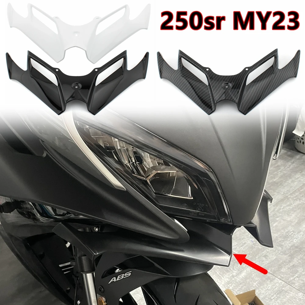 Modified lower lip fixed wing bird mouth guide cover for intake wing suitable for CFMOTO 250SR MY23 2023