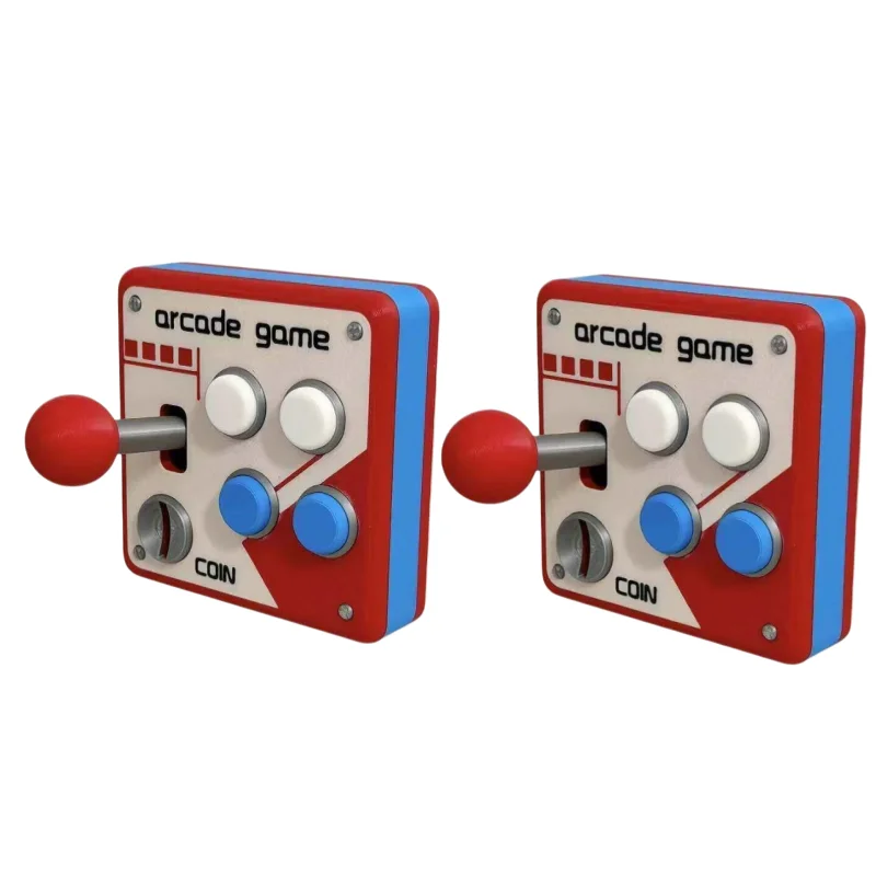 Retro-Arcade-Schalterpanel, 3D-gedruckter Spielkonsolen-Schalteraufkleber, Dekoration, 3D-kreative Modifikation, kleines Gadget