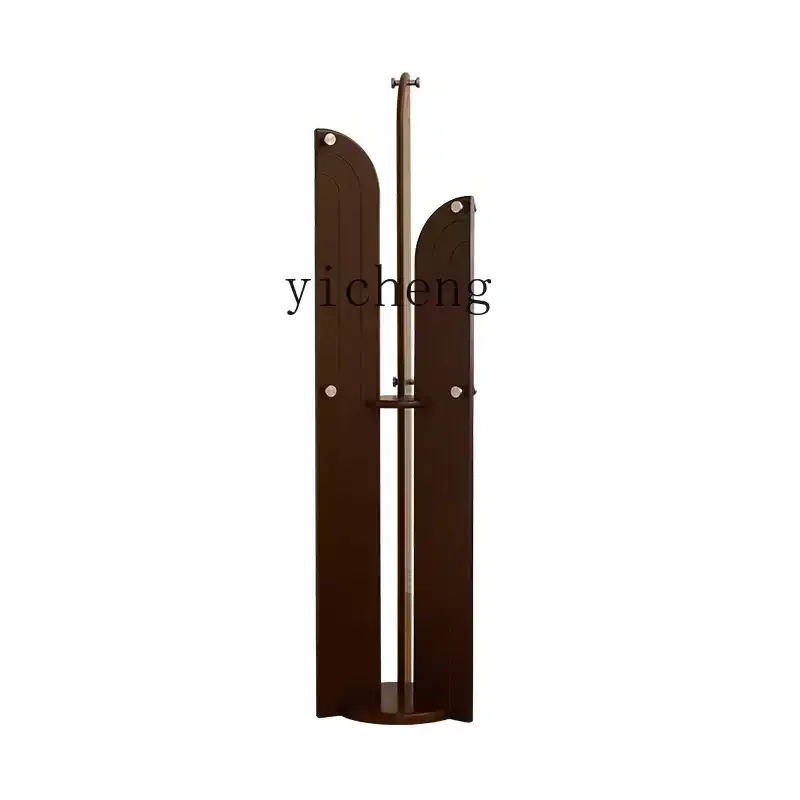 

XL medieval all-solid wood coat rack floor-to-ceiling hanger retro entrance bedroom hanger