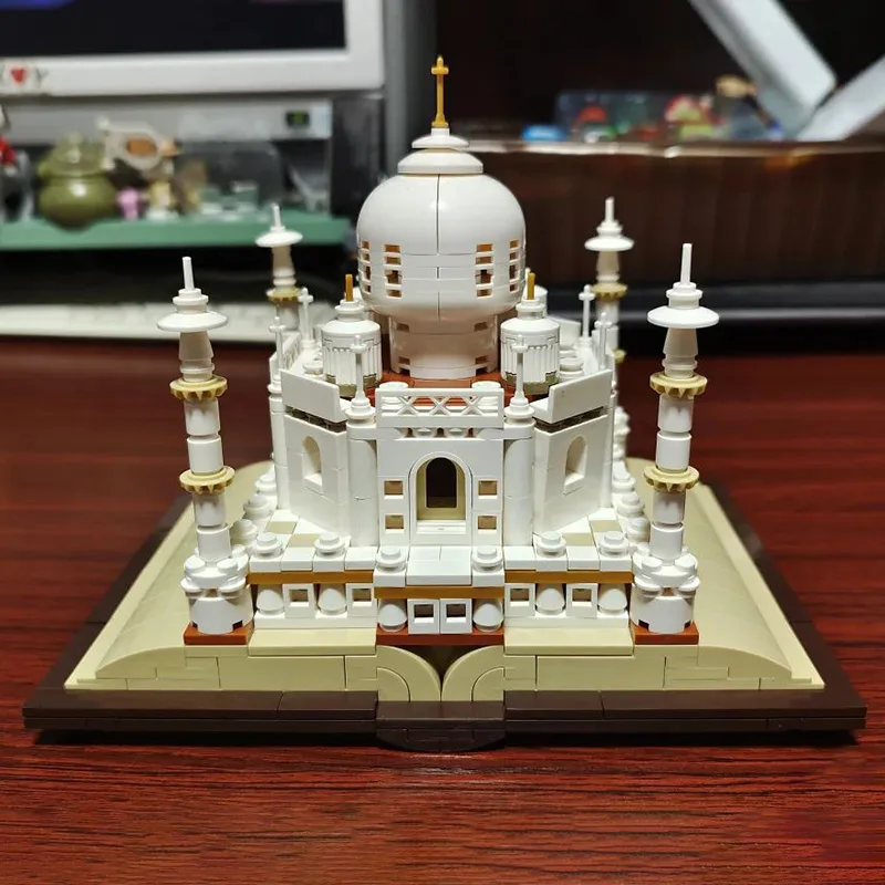 Mj 13012 Taj Mahal Magic Book Diy Speelgoed Bouwstenen Beroemde Architectuur Serie Cadeau Voor Jongens 768Pcs