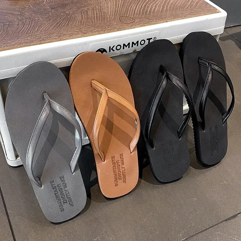 Chinelos femininos antiderrapantes de verão – sandálias casuais de praia/ao ar livre, chinelos da moda para mulheres, calçados confortáveis para férias