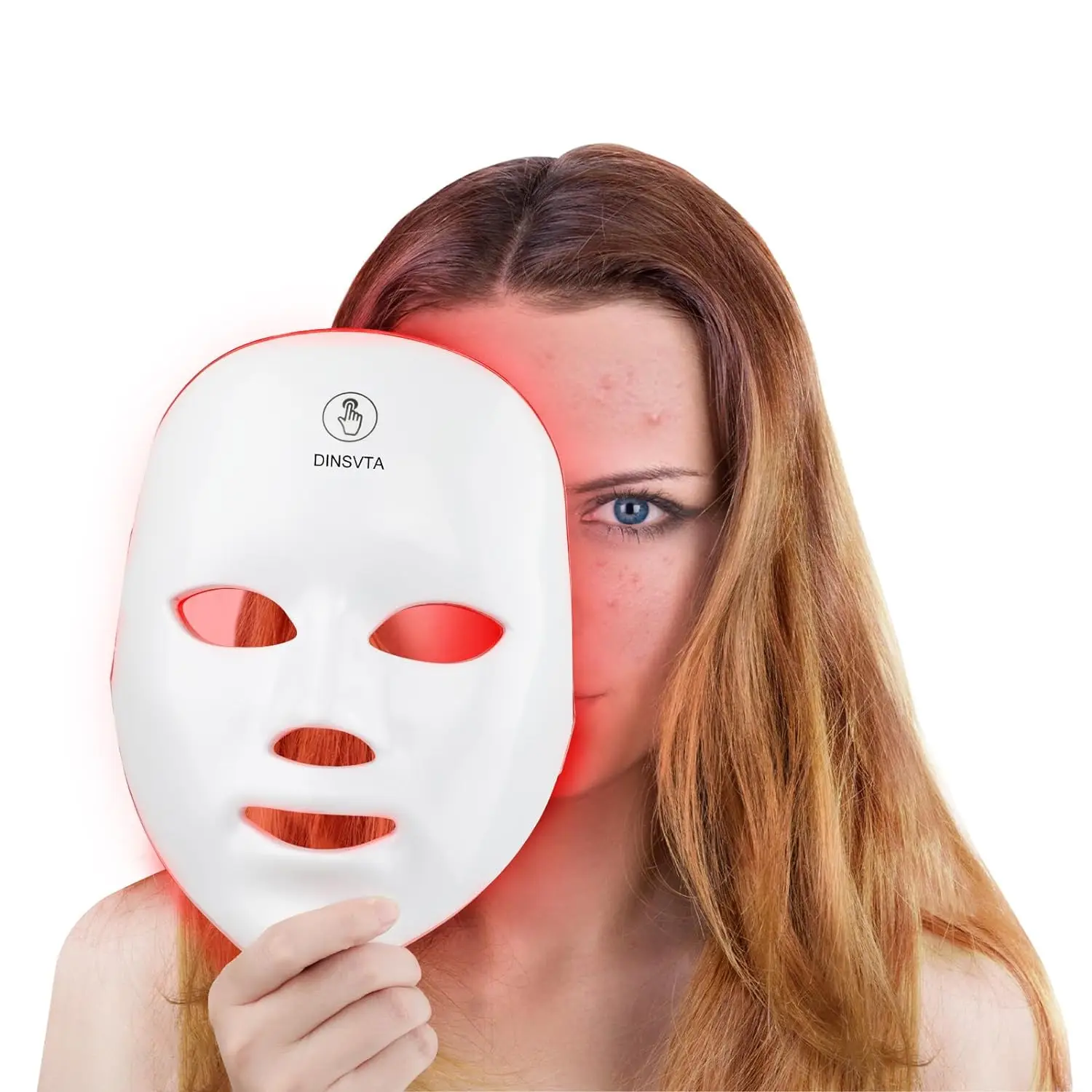 

Rechargeable LED Mask Skin Care Home Use Red Light Therapy Photon Devices 7 Colours LED Light Therapy Face Beauty Facial Devices