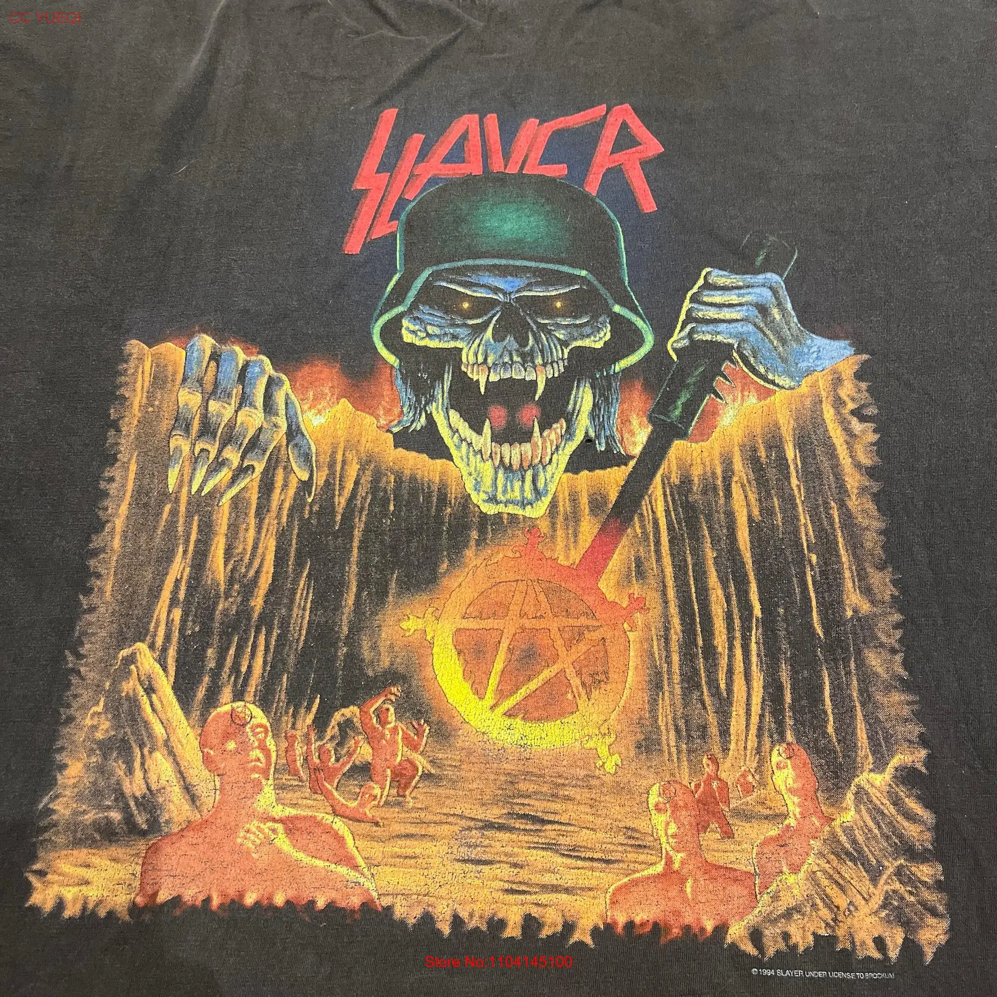 Slayer 1992 tour shirt European Intourvention metal intervention original Brockum XL long or short sleeves