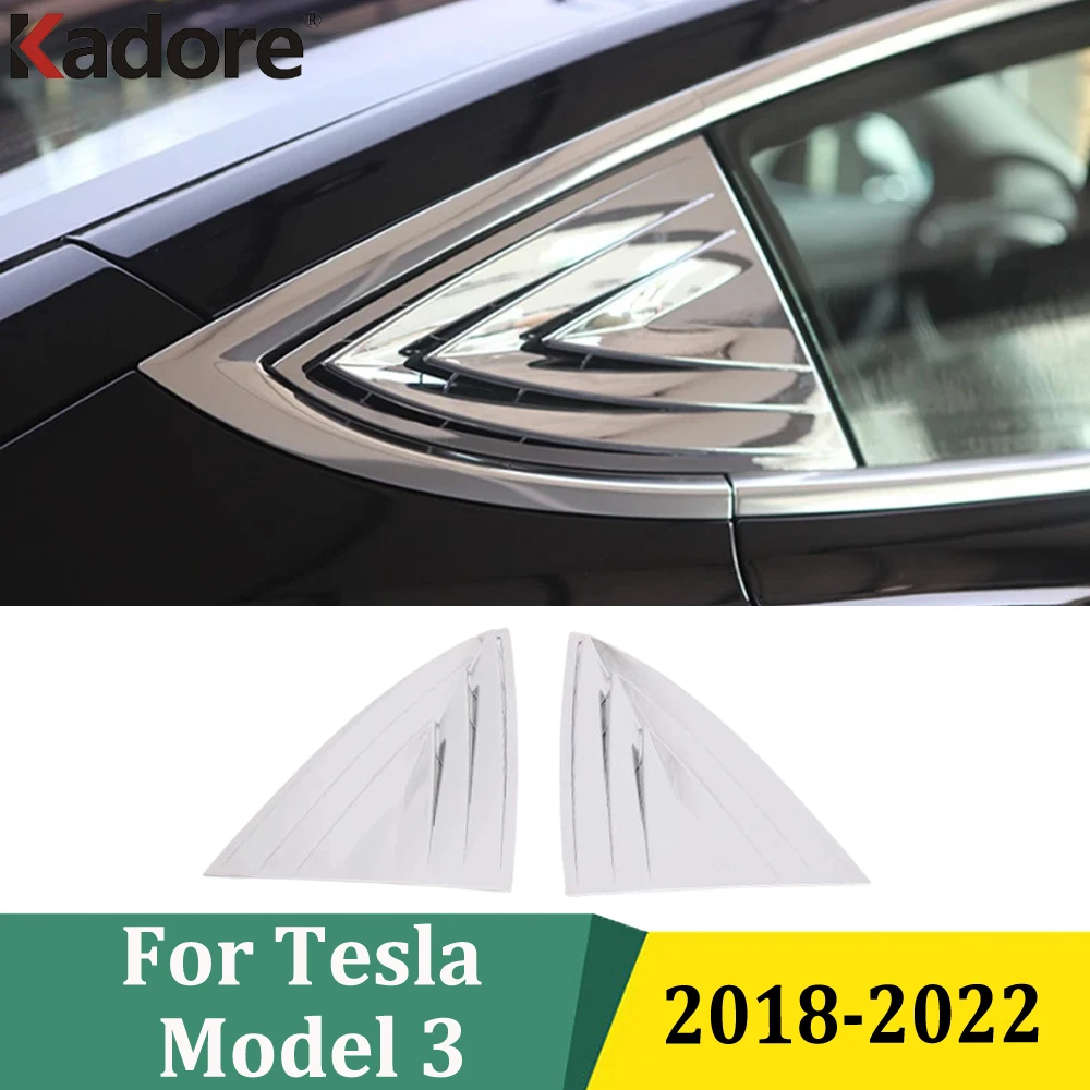

Для Tesla Model 3 2018-2022: накладка на заднее окно, боковую дверь, треугольную стойку, аксессуары для модификации автомобиля