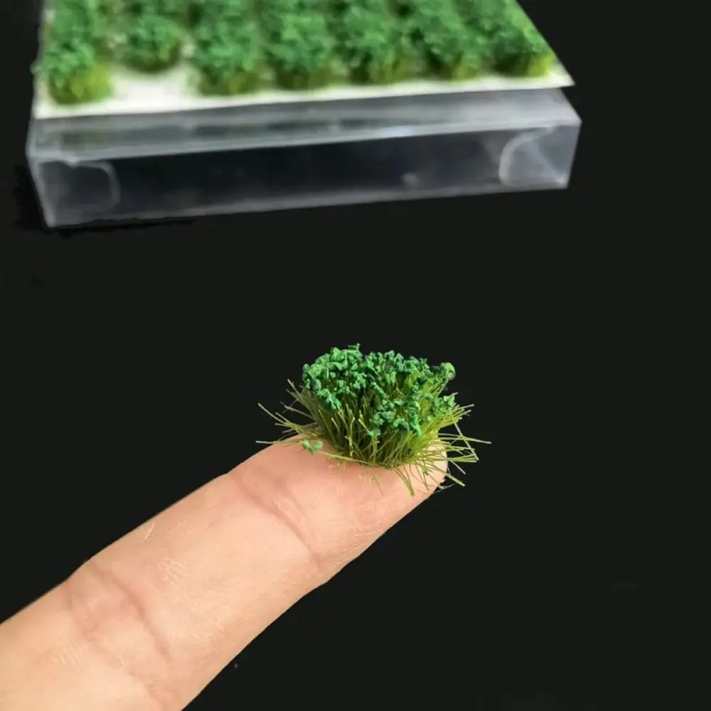 Edificio fai-da-te Grappolo di fiori in miniatura Materiali per piante in ABS Treno ferroviario Trappole di fiori statici Simulazione di altezza 8 mm