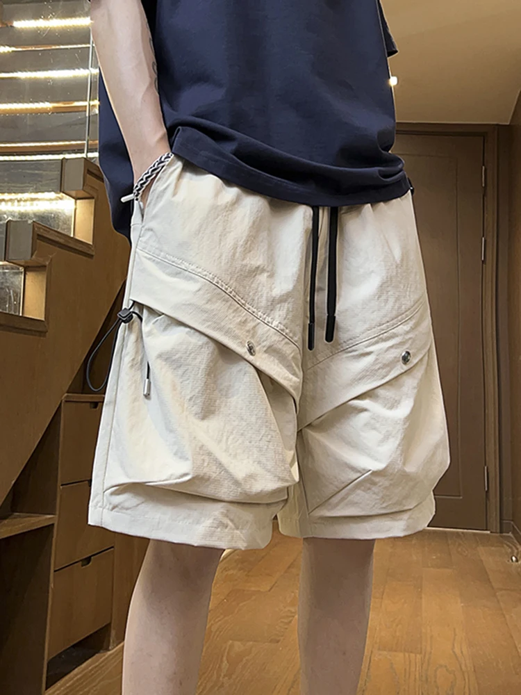 

Casual Workwear orts Men Summer New American High Street Trend Brand Haome Five-Quarter Length Casual Pants Big ket