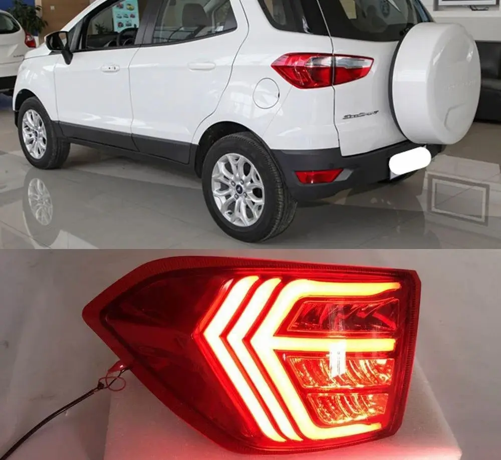 

1 Set LED Tail Light For Ford Ecosport 2013 - 2018 2019 Car LED Rear Bumper Light LED Brake Light Auto Bulb Decoration Lamp