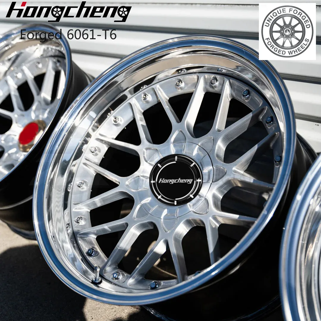 

2026 New Design Custom 3 2 Piece Forged Wheels 18-22 Inch 5x112 5x120 Car Wheel RS2 Deep Lip Forged Wheels