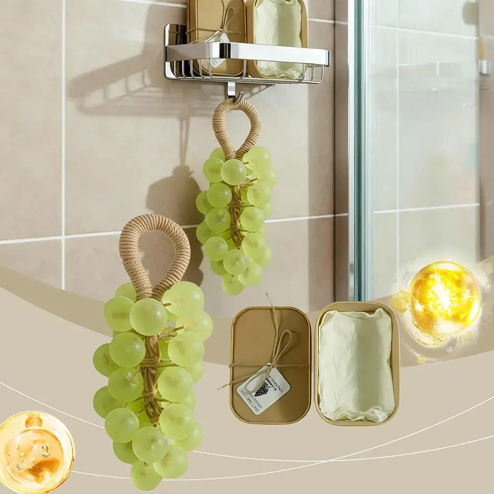 

Мыло ручной работы с виноградной кластерой и ароматерапевтическим ароматом, стойкий аромат и декоративная функция для домашнего использования J2A0