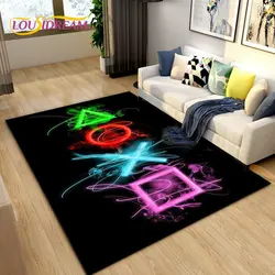 Cartoon Gamer Game Controller Area Rug Large,Carpets Rug for Living Bedroom Sofa Doormat Decoration,Kids Play Non-slip Floor Mat