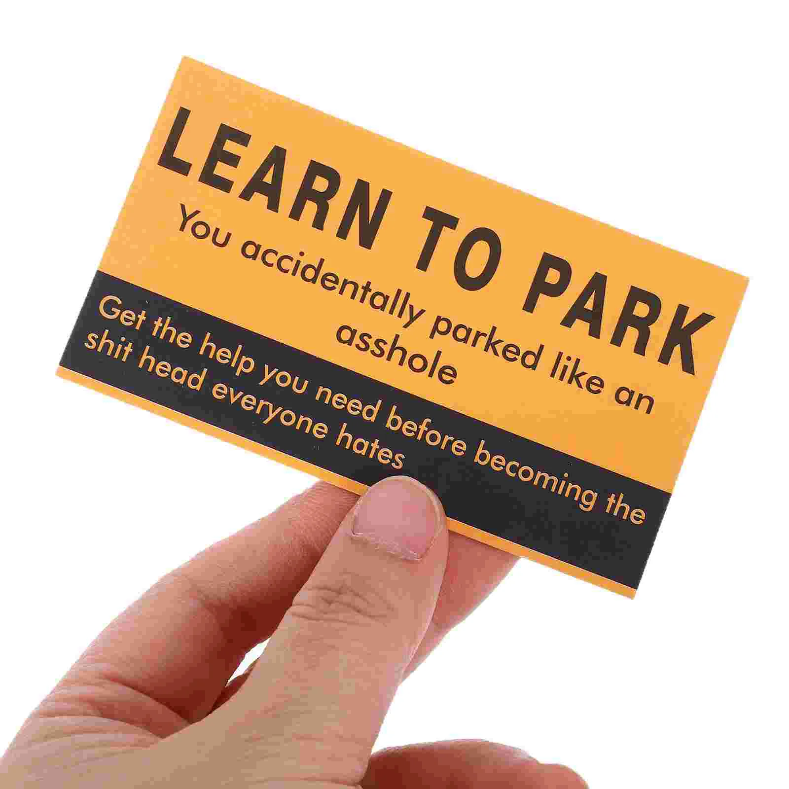 200 Sheets Parking Violation Card Bad Do Not Here Cards Notice Paper Yard Warning