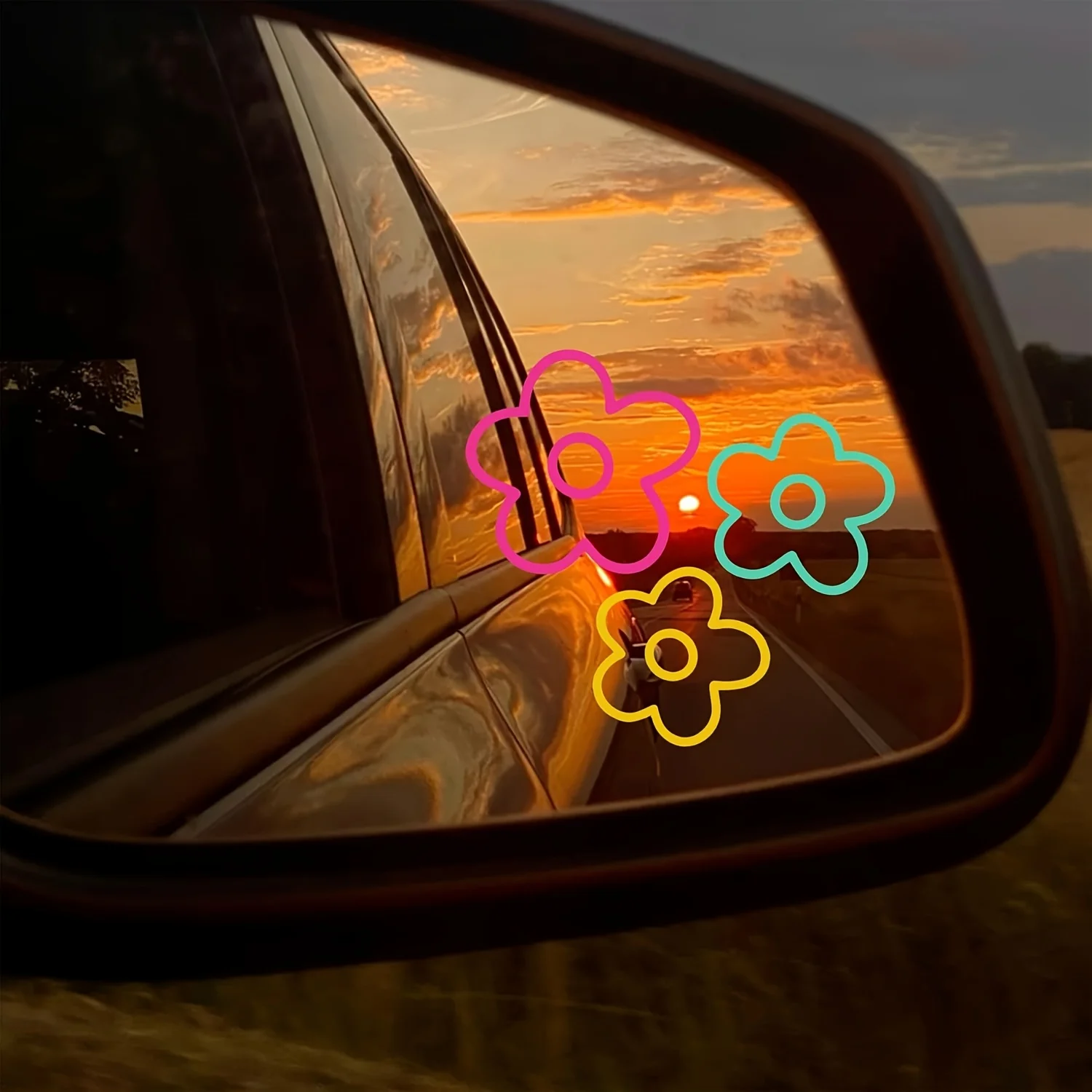 

Водонепроницаемые виниловые наклейки премиум-класса с милыми цветами, изысканные автомобильные наклейки -/улучшенные наклейки для ноутбука, гладкая крышка от царапин