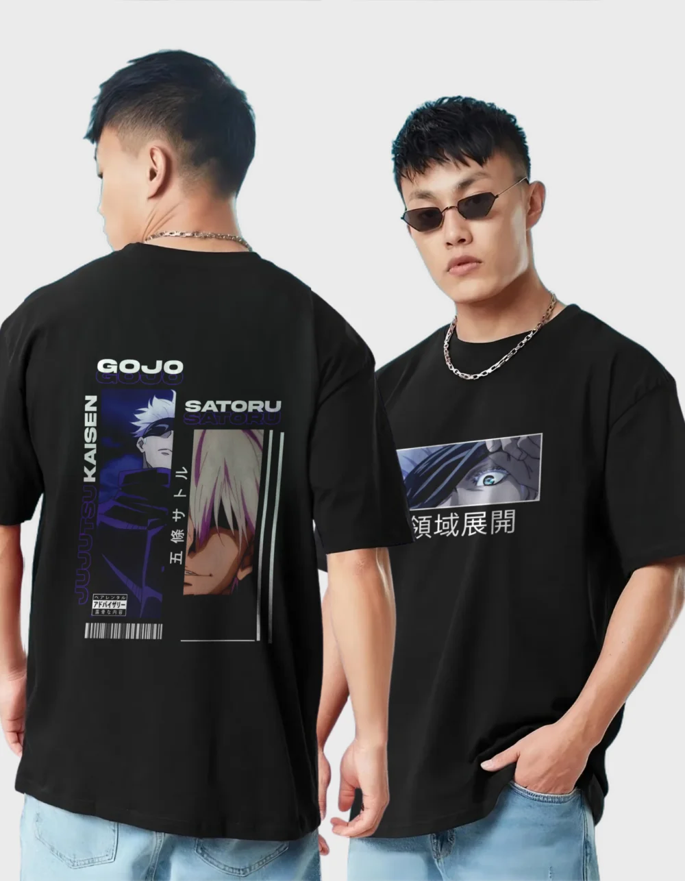 

Gojo Satoru Blue eyes-Jujutsu Kaisen Oversized T-shirt