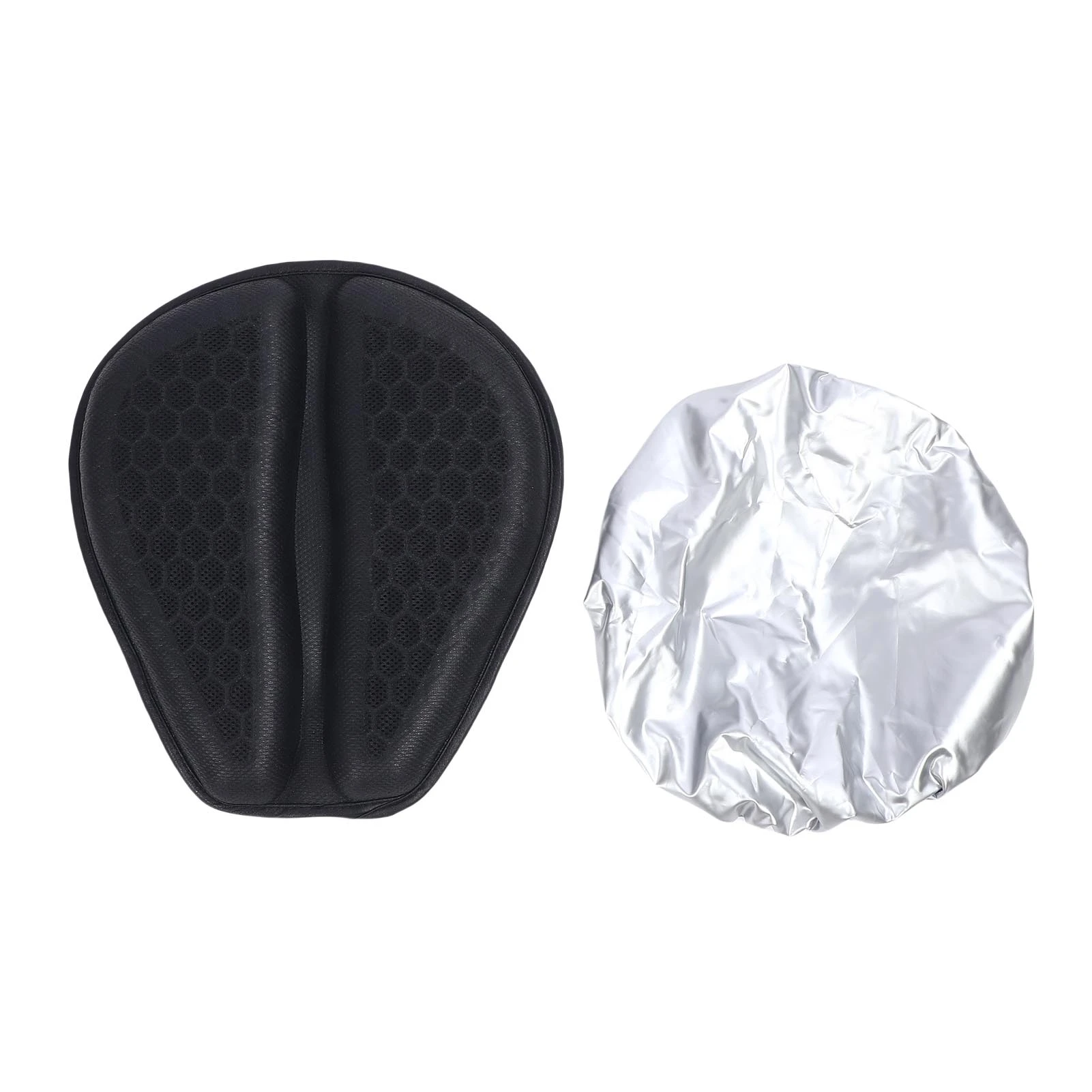 Foldable Motorcycle Gel Seat Cushion 3D Hollow Structure Shock Absorbing Breathable Motorcycle Seat Pad for Long Rides