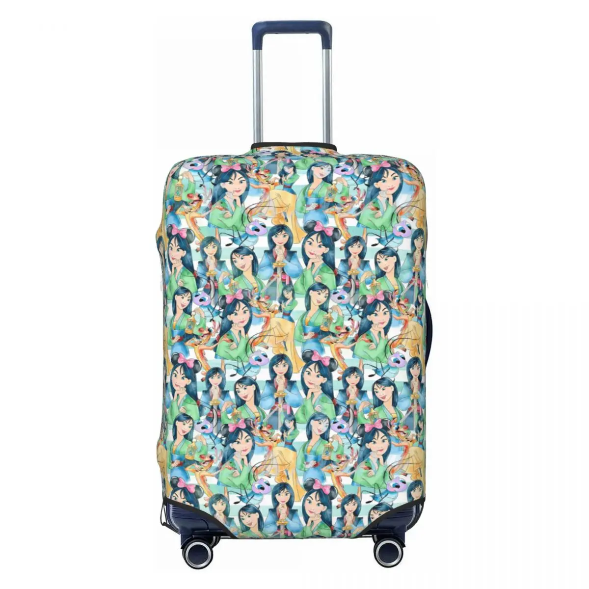 

Custom Cute Mulan Movie Cartoons Luggage Cover Protector Elastic Travel Suitcase Covers