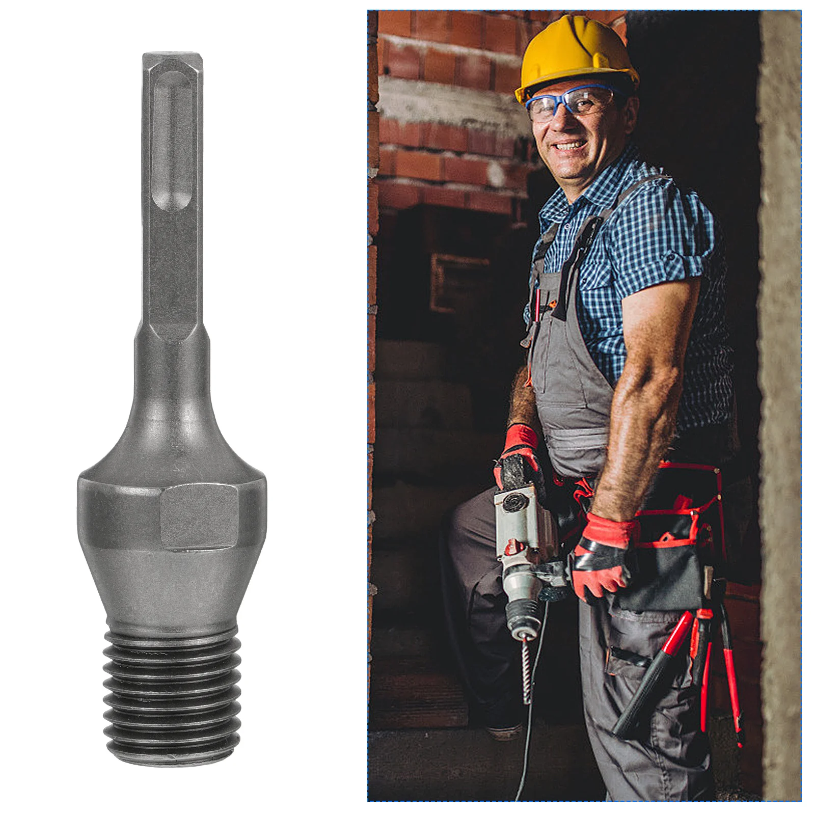 محول مثقاب عالي التحمل للمطرقة الكهربائية، محول لقمة مثقاب المياه متعدد الوظائف، فتاحة حائط، محول حفر ثقب الماس