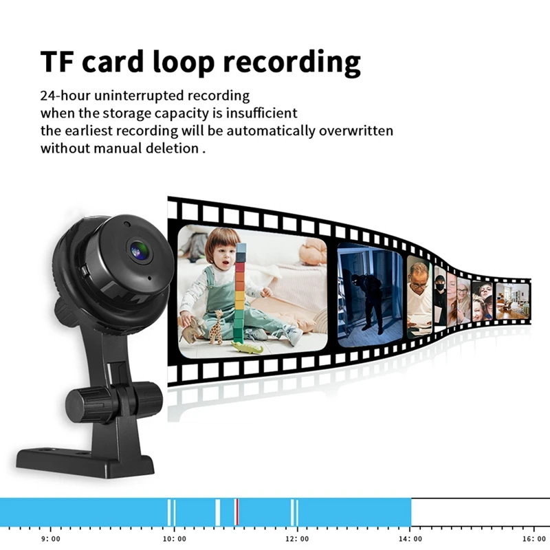 1080P HD Mini Wifi Wireless Smart Camera Indoor Security Surveillance Camera Night Vision Camcorder Audio Video Recorder-DTA9 view 5