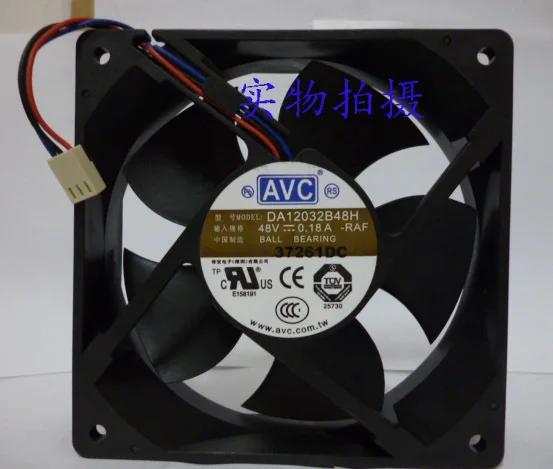 AVC 12CM DA12032B48u  12032 48V 0.35A cooling fan DA12032B48H