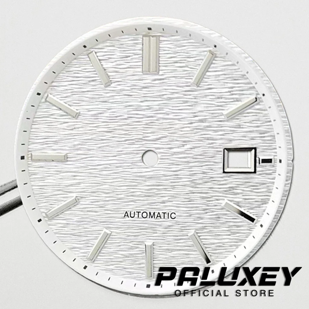 NH35 33.5mm Horizontal Stripes Dial GS Men's Mechanical Watch DIY Modified Mechanical for NH35 NH36 Movement