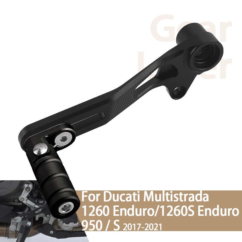 

Для Ducati Multistrada 950 950S 1260 1260S мотоциклетный рычаг переключения передач, регулируемый рычаг сцепления, рычаг переключения передач, стержень, быстрый переключатель, серебристый