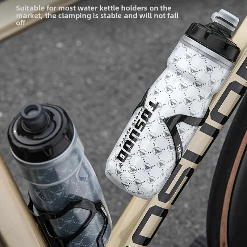 زجاجة مياه حرارية مزدوجة الطبقة من TOSUOD، تحافظ على ساخن وباردًا ومحمولة لمعدات ركوب الدراجات في الهواء الطلق على الطرق MTB