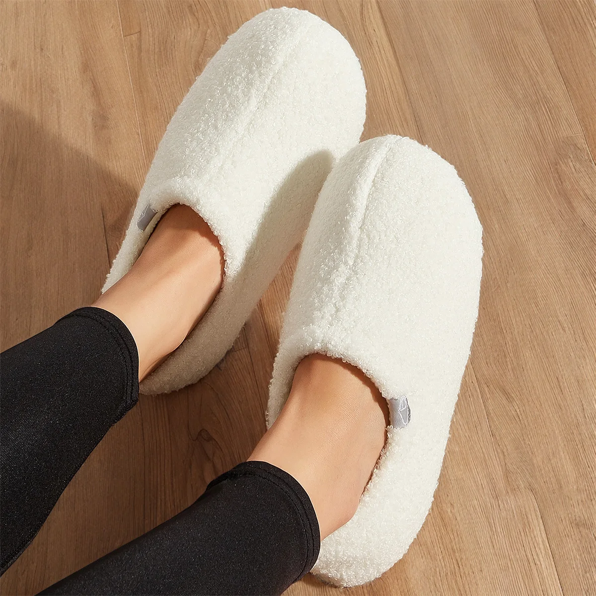 Women's Home Slippers Warm Fuzzy Memory Foam Shoes For Indoor Outdoor Winter Furry  Soft Non-Slip Casual Orthopedic Slippers