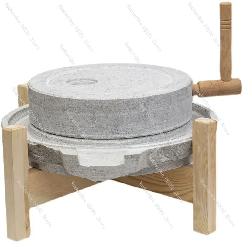 Household Mini Stone Grinder Handmade Small Grinding Disc for Soybean Milk Bluestone Old Traditional