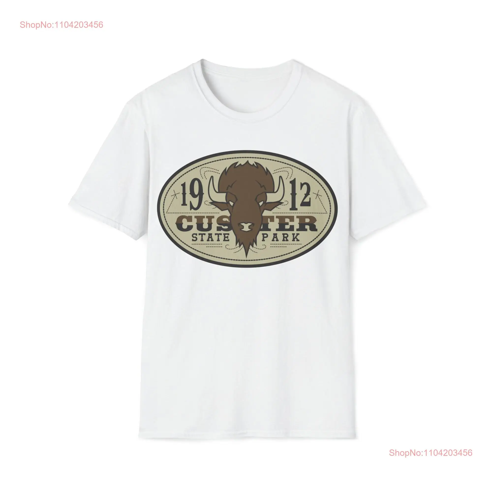 Custer State Park Bison Softstyle T Shirt long or short sleeves