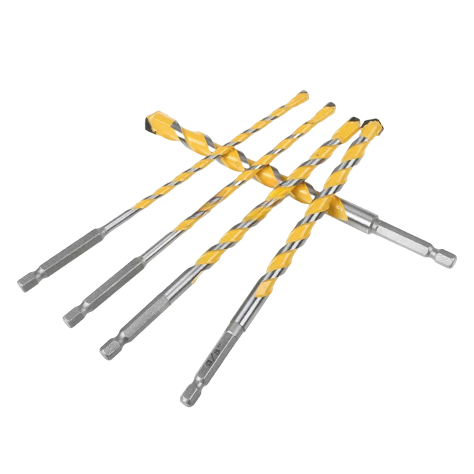 Multifunctional Tile Home Wood Block Concrete Drill Bit Set Hammer Hex Shank Masonry Tools Professional Glass Brick Carbide Tip