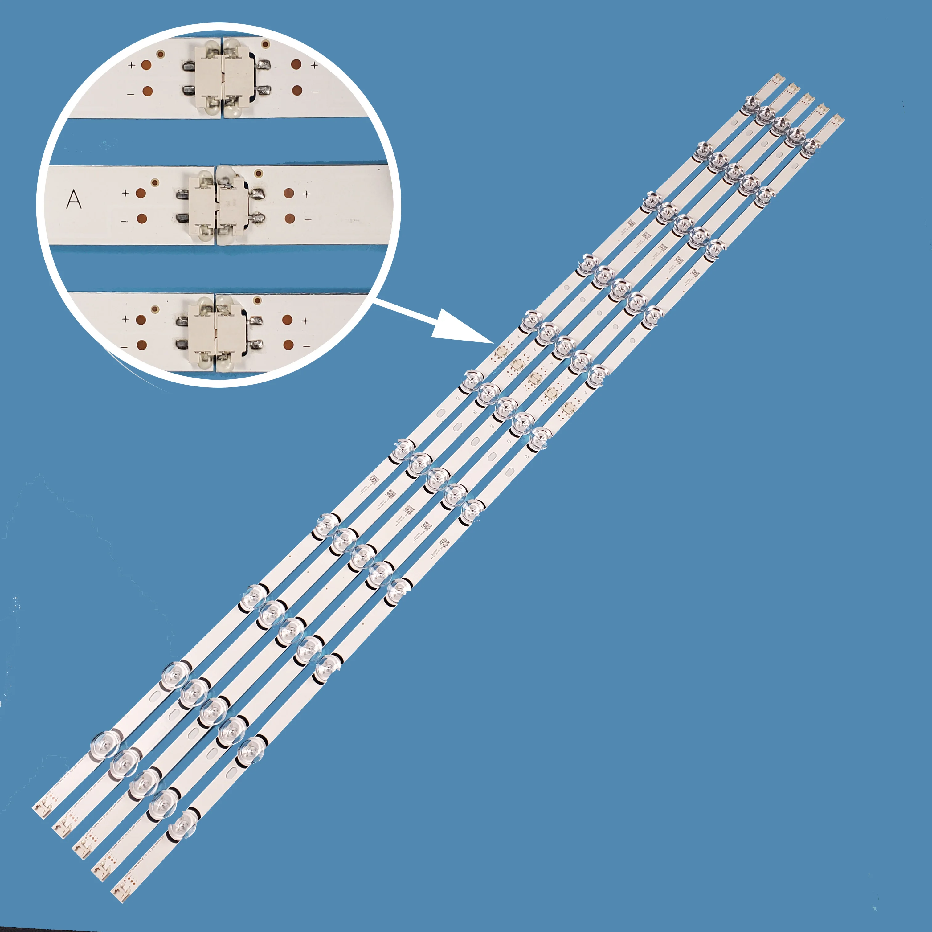 

10Pcs/Set LED TV Backlight Bar Strip LG Innotek DRT 3.0 55"_A/B Type Rev01 for 55 inch 55LB650V 55LB5900 55LB6500 55LF652V