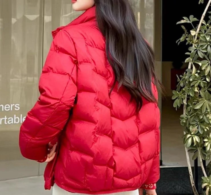 2026 Autumn/Winter New Women's Down Jacket Commuter Windproof Light Short Jacket