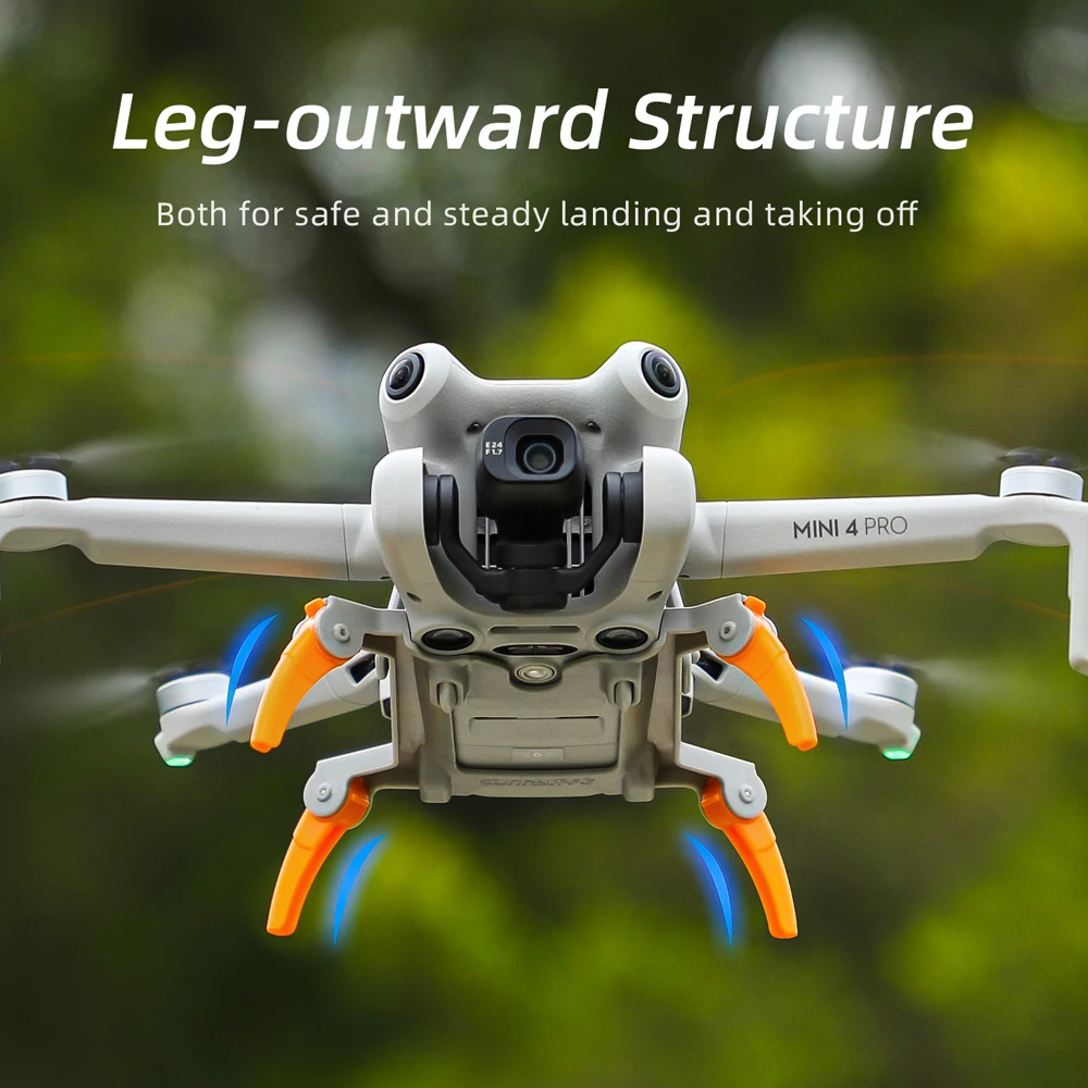 Sunnylife pour DJI MINI 4 Pro train d'atterrissage surélevé araignée engrenages Extensions Support jambe protecteur pour DJI Mini 4Pro Drone pièces