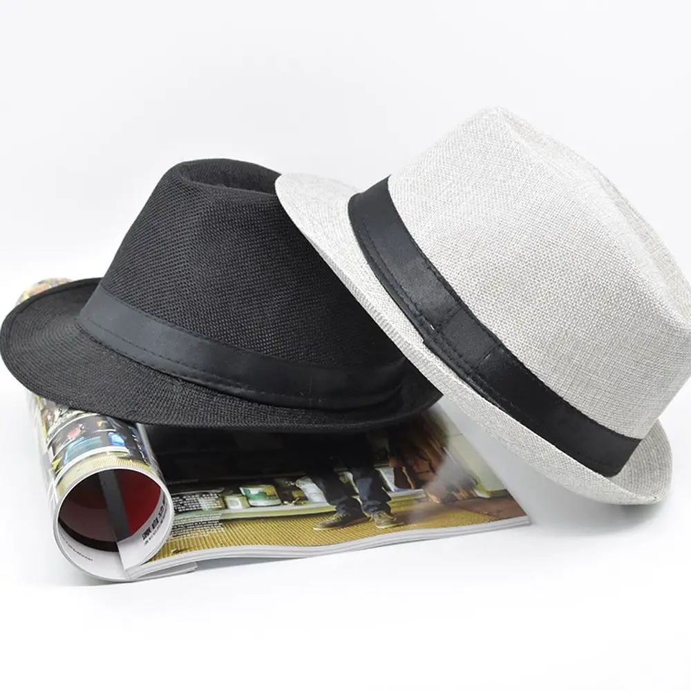 Adjustable Large Cotton linen Fisherman Hat UV Protection Camping Bucket Hat Straw Hat Men Hat Panama Cap