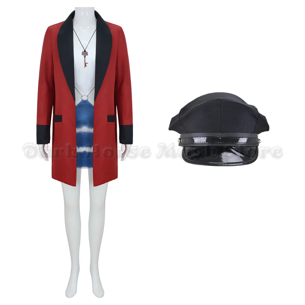 Vivian Ward Cosplay Costume Movie Pretty Woman Red Blazer Halloween Carnival Roleplay Outfit for Women Party Dress view 3