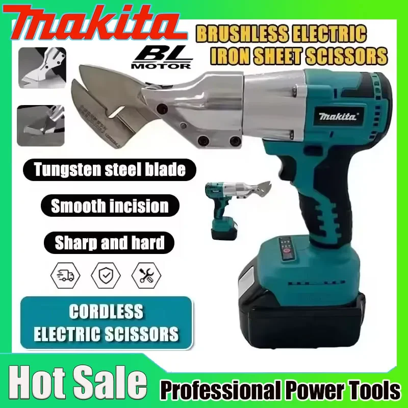 Makita Electric Iron Scissor 2 Variable Speed Metal Cutting Tools Iron Shear Sheet Shears Carbon Steel Cutter For 18V Battery