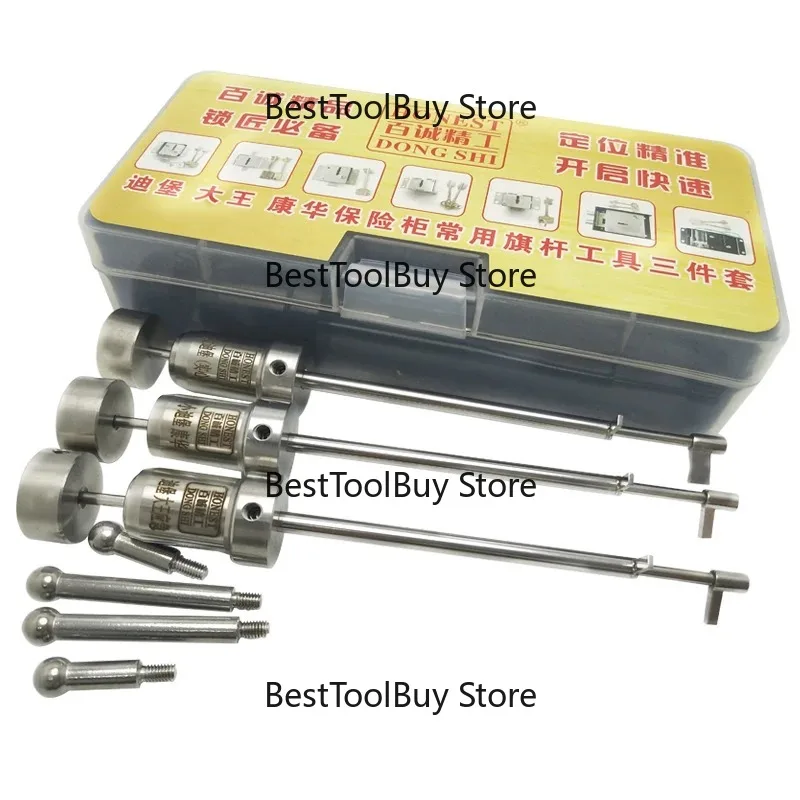 3Pcs Flagpole Safe Box Key Blanks Set Honest Diebold King Kanghua Locksmith Supplies Accessories