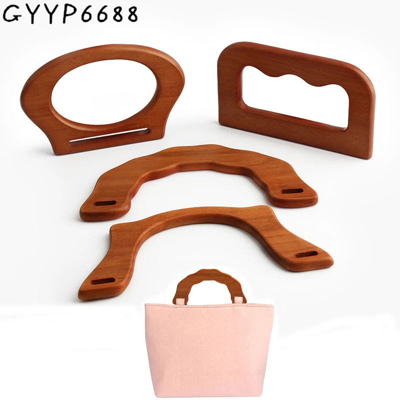 

2/10/30PCS Camel Arch Bridge Shape Large Solid Wood Handle For Women Bags Handbag Wallet Shoulder Woven Holder Frame Accessories