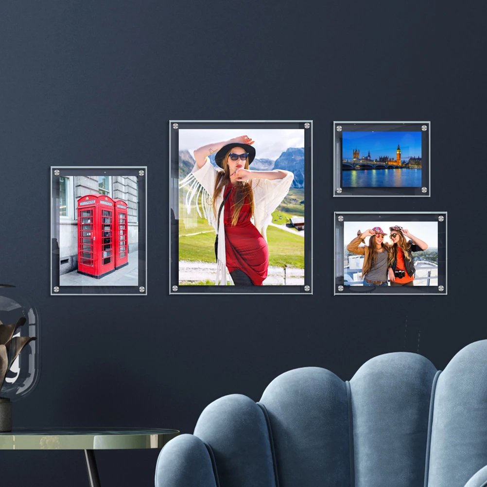

Decorate Acrylic Photo Frame Gallery Wall Frames Picture Transparent Display Holder