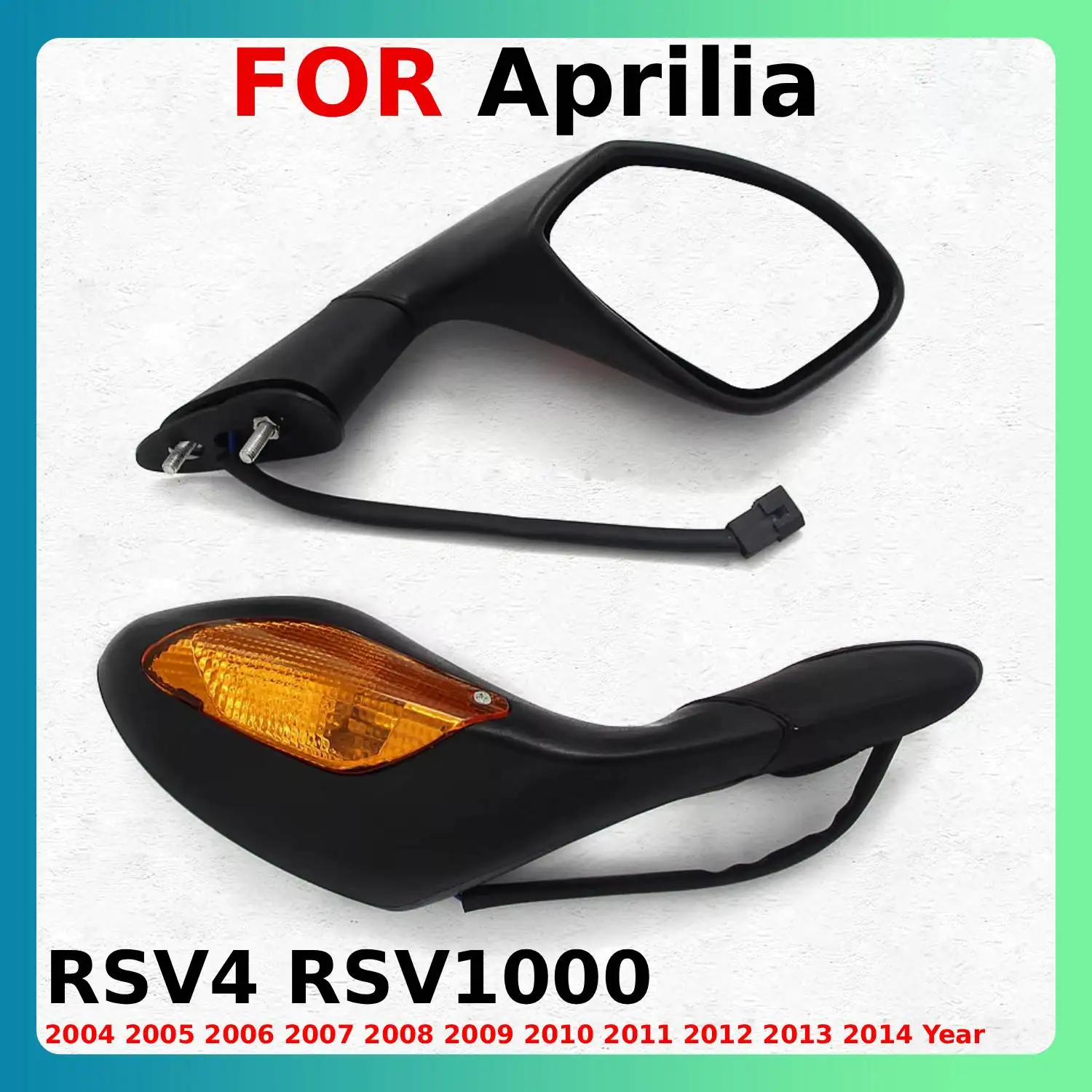 

Боковое зеркало для мотоциклов Aprilia RSV4 RSV1000 2004 2005 2006 2007 2008 2009 2010 2011-2014 OEM: 890878 899202, аксессуары