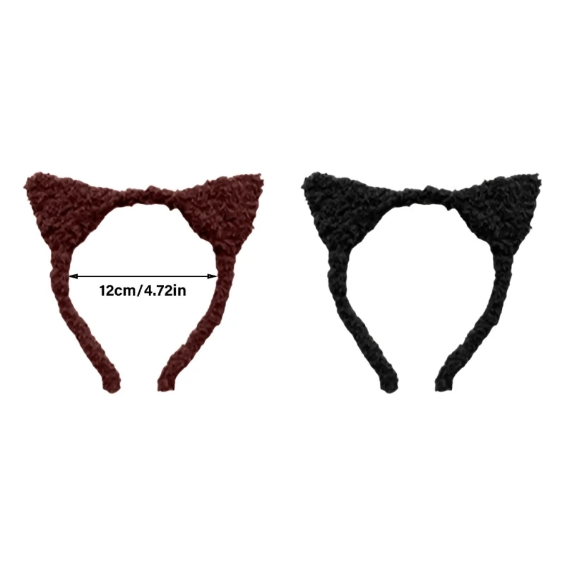 Bandeau oreilles chat en peluche, confortable, accessoires cheveux à pour enfants adultes, pour occasions