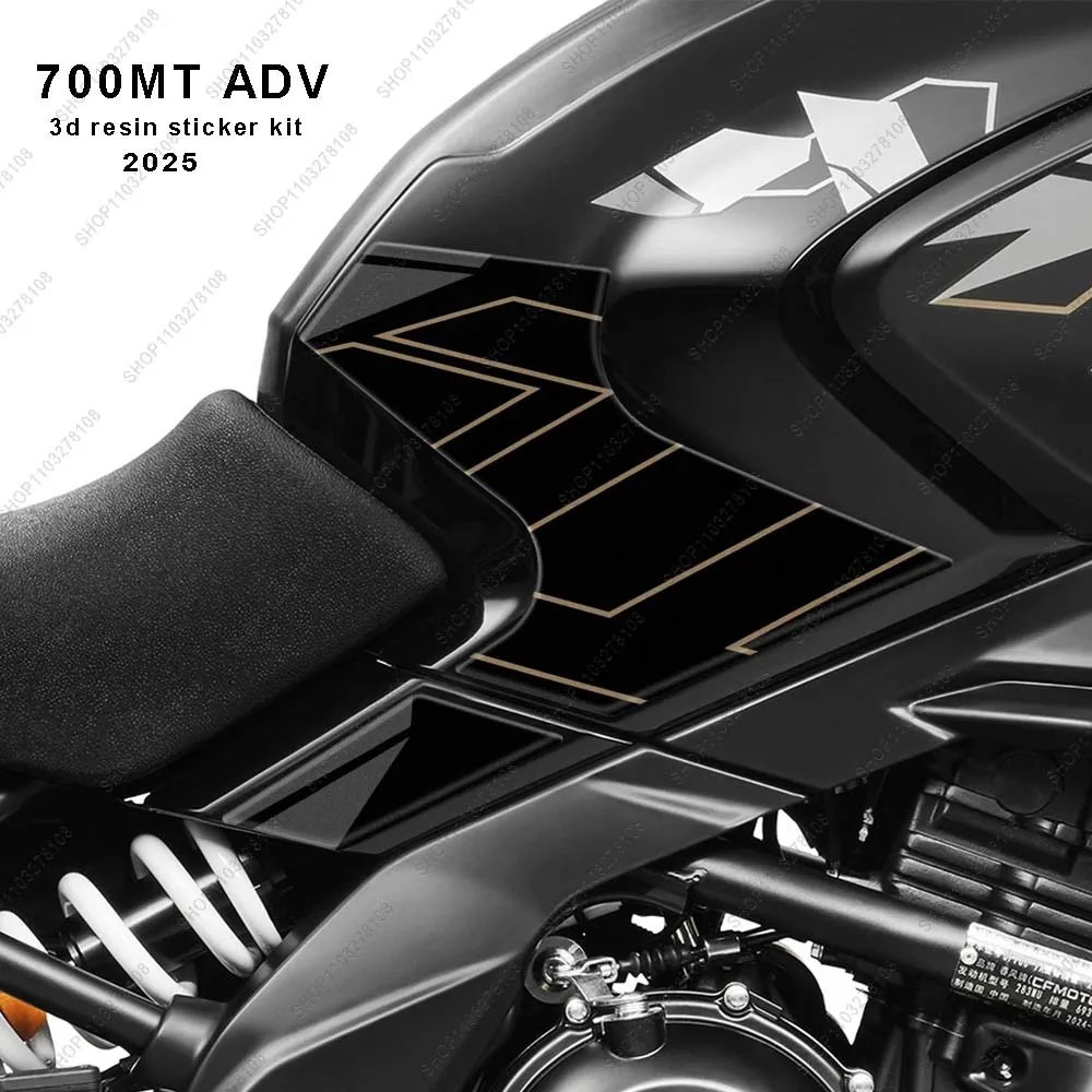 

Motorcycle Accessories fuel tank pad Protection Sticker Waterproof Anti-scratch 3D resin Sticker For CFMoto 700MT ADV 2025