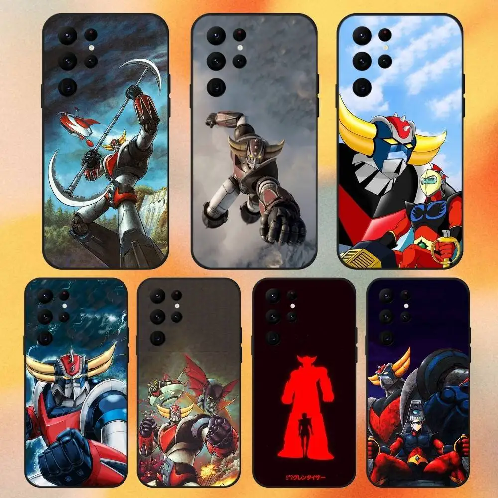 

UFO R-Robot G-Goldorak Phone Case For Samsung S 25,24,23,22,30,21,10,9,Ultra,Plus,Lite,FE,4,5G Black Soft Case