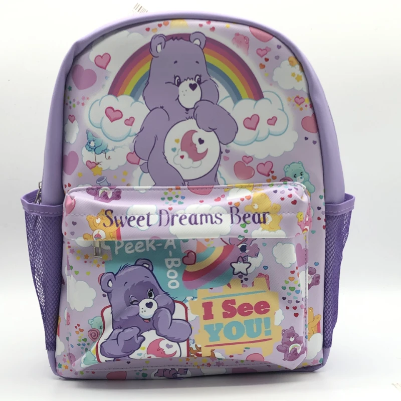 Morbido PU Cute Cartoon Care Bears zaino a spalla piccola per bambini per studenti per uscire