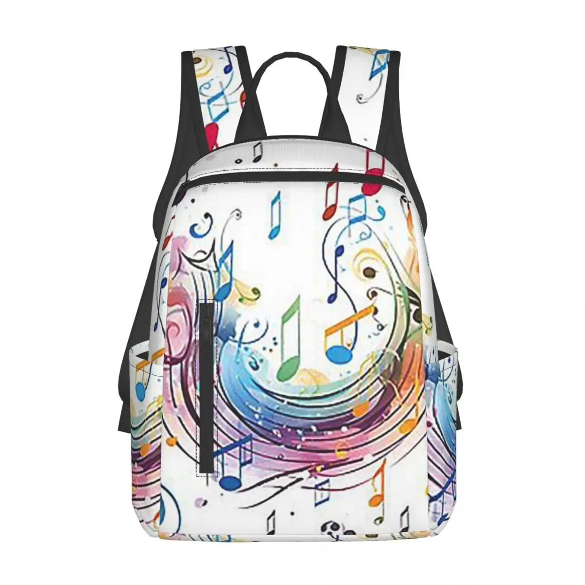 

Рюкзак с абстрактным рисунком клавиш пианино и музыкальных нот, вместительный, для детей, школьный рюкзак, сумка через плечо для мужчин и женщин