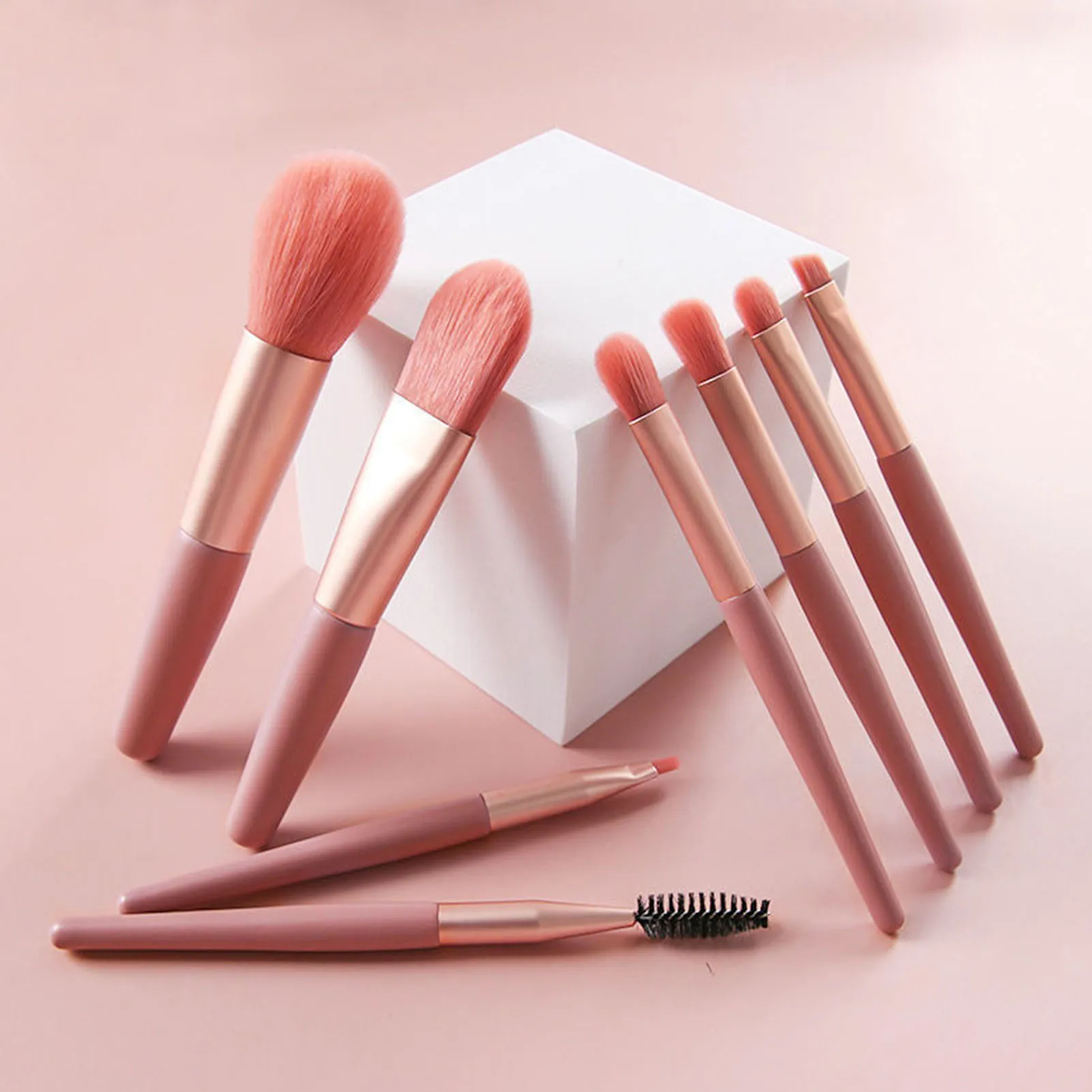 8-delige make-upborstelset Make-up concealerborstel Blush Losse poederborstel Oogschaduw Markeerstift Foundation Brush Beauty Tools