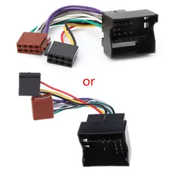 Car Stereo Radio ISO Lead Cable Wiring Connector Adapter for Peugeot 207 307 407 For Citroen C3 C4 C 6 C 8