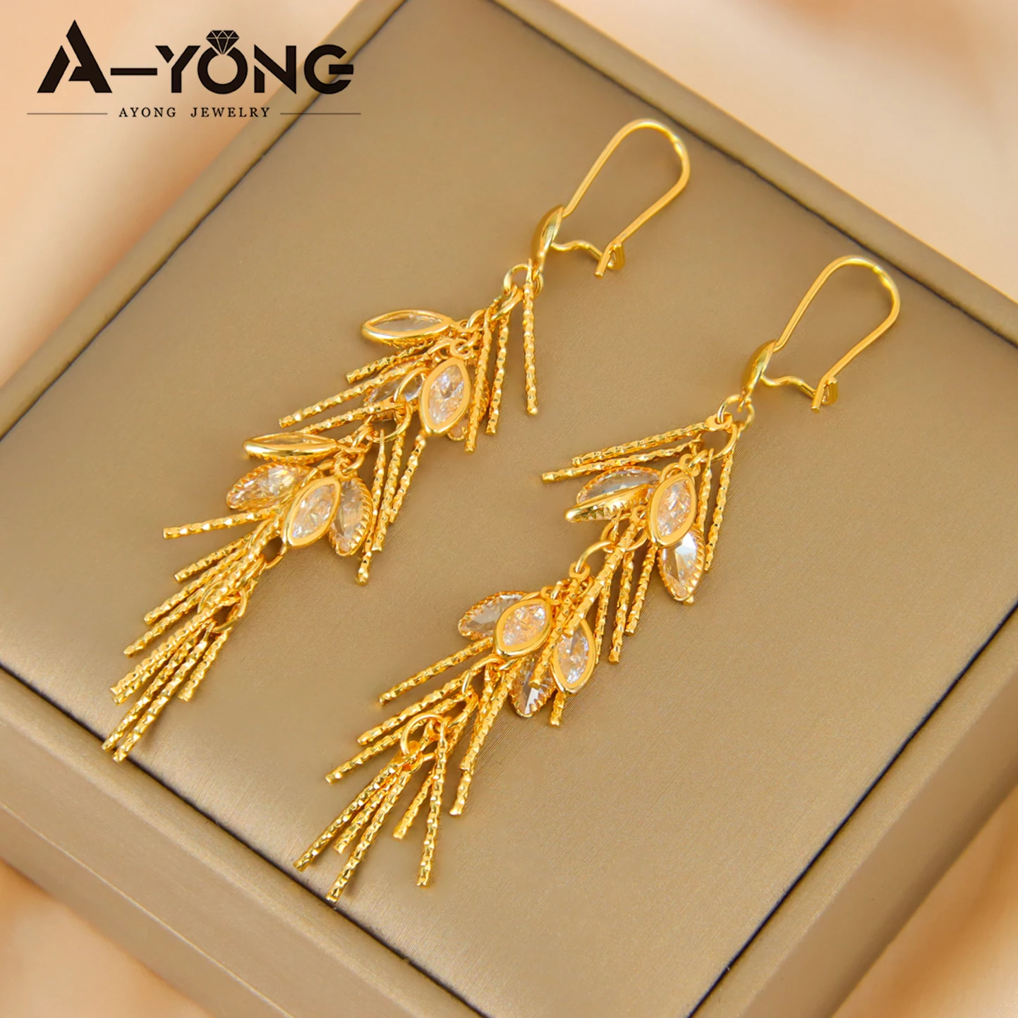 Italian Bohemia Vintage Jewelry Drop Earrings 21k Gold Plated Ethiopia Bridal Tassel Dangle Earring Algeria Women Party Jewelrys