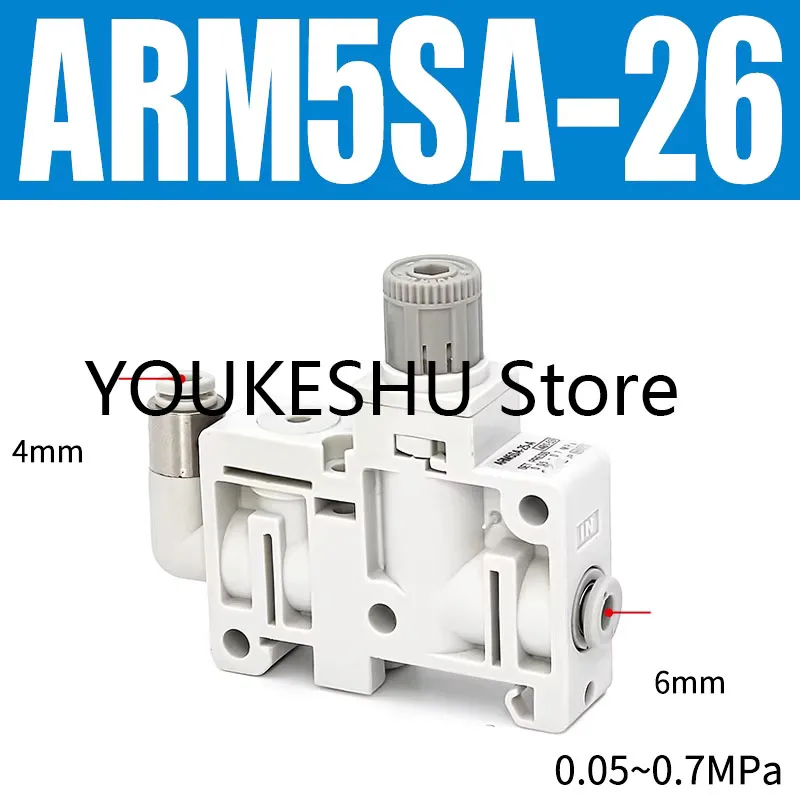 Brand New Original Pneumatic Miniature Integrated Pressure Reducing Valve Regulator ARM5SA-26